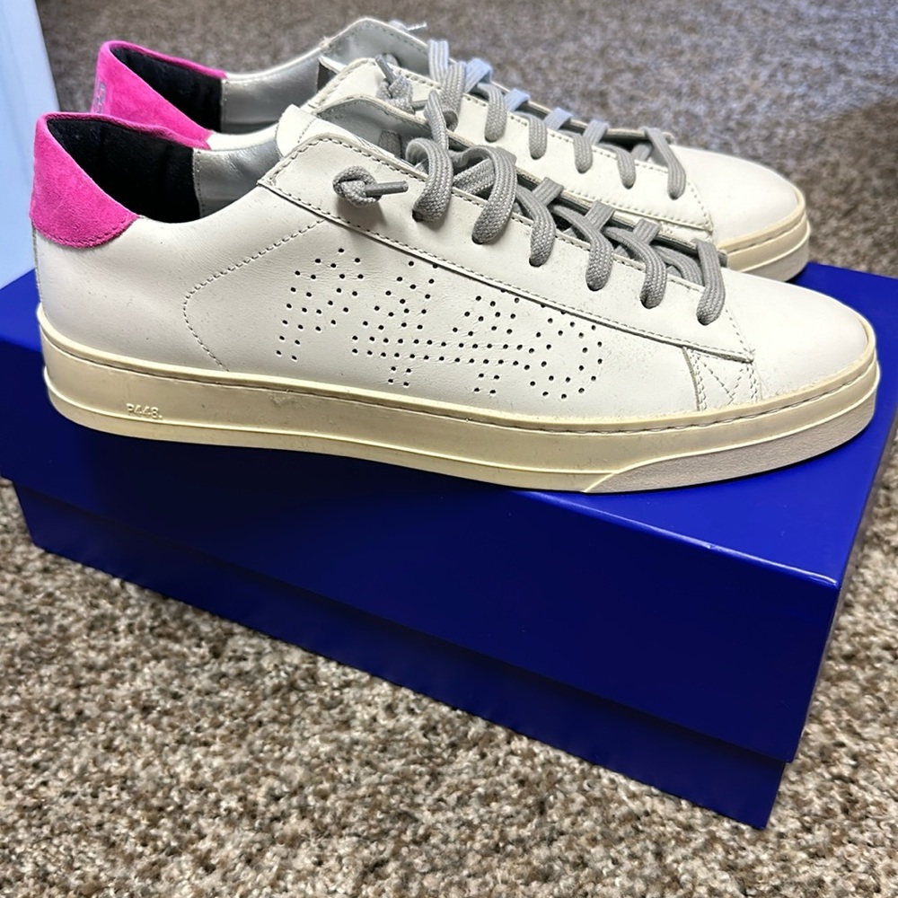 NWB P448 Sneakers with Pink